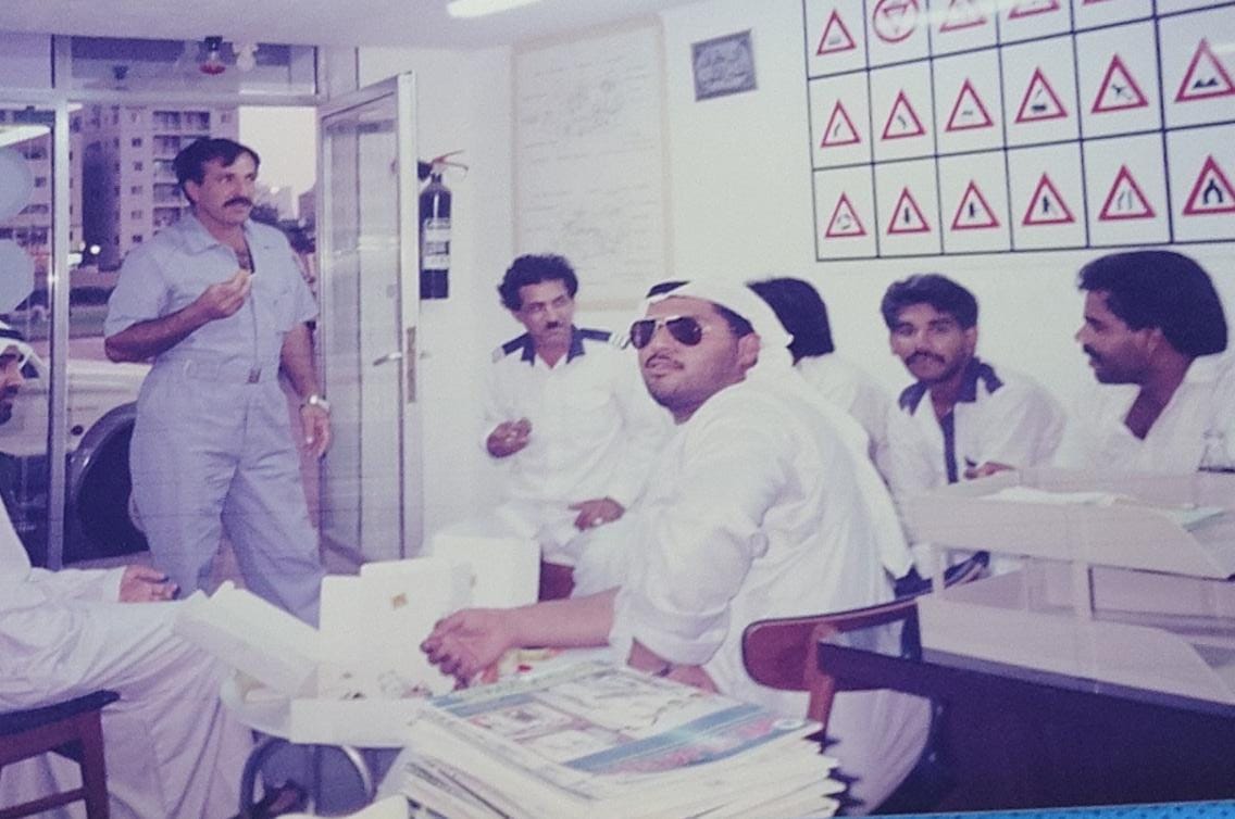 Al Midfa Driving School classroom in the early years